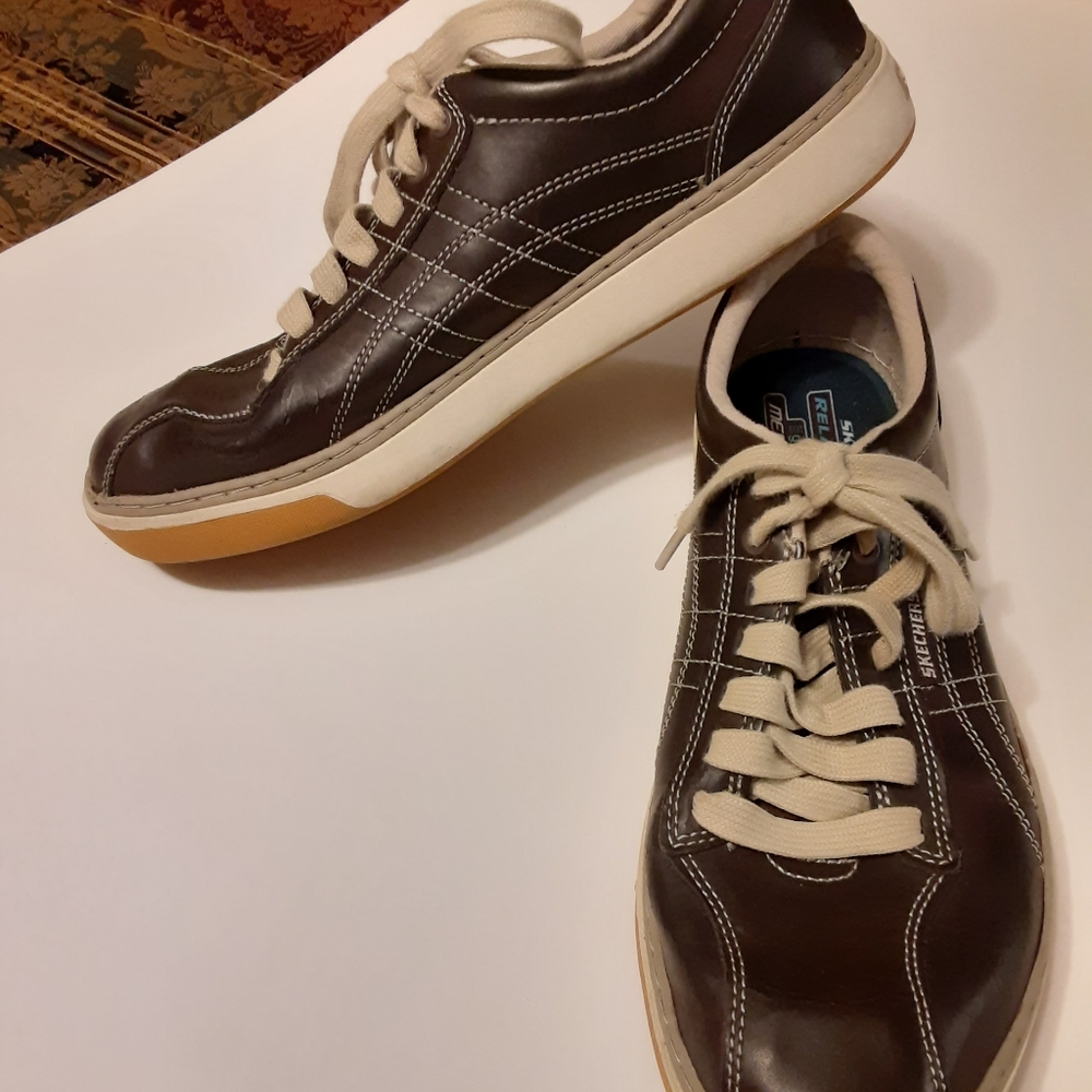 Skechers Palen Eleno Casual Lace Up Oxford Shoes (64673) Brown Men's Sz 10